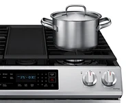 Slide-in Gas Range 6.0 cu. ft. with Convection Oven & Air Fry in Stainless Steel | Samsung US