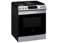 Slide-in Gas Range 6.0 cu. ft. with Convection Oven & Air Fry in Stainless Steel | Samsung US