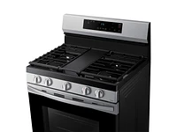 NX60A6111SS/AA | 6.0 cu. ft. Smart Freestanding Gas Range with Integrated Griddle in Stainless Steel | Samsung Business US