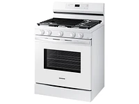 6.0 cu. ft. Smart Freestanding Gas Range with Integrated Griddle in White - NX60A6111SW/AA | Samsung US