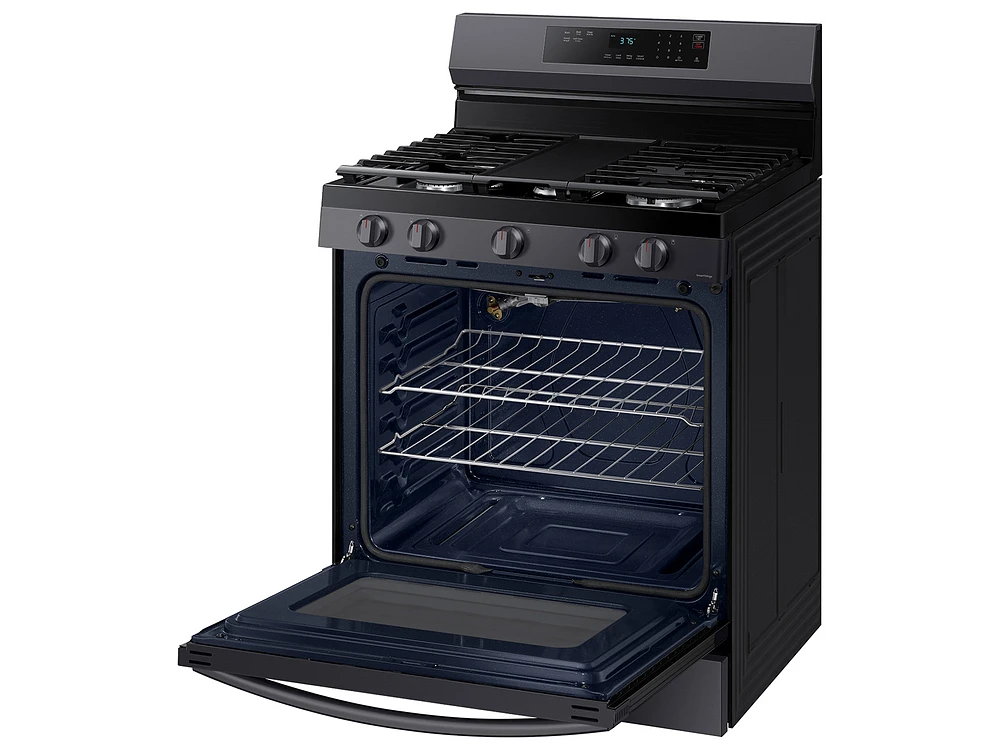 6.0 cu. ft. Smart Freestanding Gas Range with 18K BTU Dual Power Burner & Self Clean in Stainless Steel Ranges