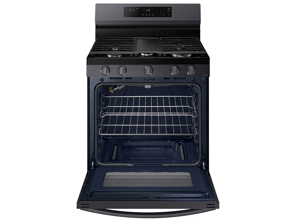 6.0 cu. ft. Smart Freestanding Gas Range with 18K BTU Dual Power Burner & Self Clean in Stainless Steel Ranges