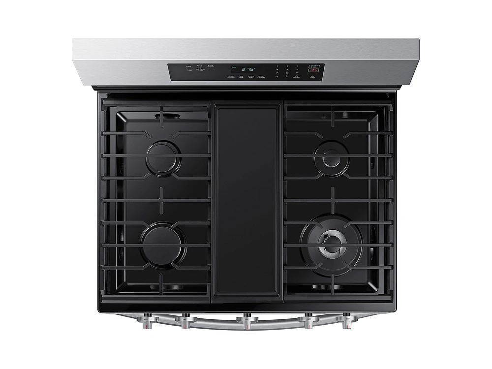 NX60A6311SS/AA | 6.0 cu. ft. Smart Freestanding Gas Range with 18K BTU Dual Power Burner & Self Clean in Stainless Steel | Samsung Business US