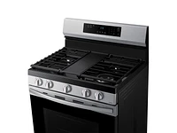 NX60A6311SS/AA | 6.0 cu. ft. Smart Freestanding Gas Range with 18K BTU Dual Power Burner & Self Clean in Stainless Steel | Samsung Business US