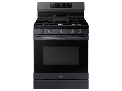 NX60A6511SG/AA | 6.0 cu. ft. Smart Freestanding Gas Range with No-Preheat Air Fry & Convection in Black Stainless Steel | Samsung Business US