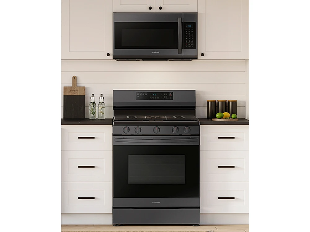 NX60A6511SG/AA | 6.0 cu. ft. Smart Freestanding Gas Range with No-Preheat Air Fry & Convection in Black Stainless Steel | Samsung Business US