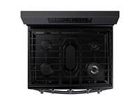 NX60A6511SG/AA | 6.0 cu. ft. Smart Freestanding Gas Range with No-Preheat Air Fry & Convection in Black Stainless Steel | Samsung Business US