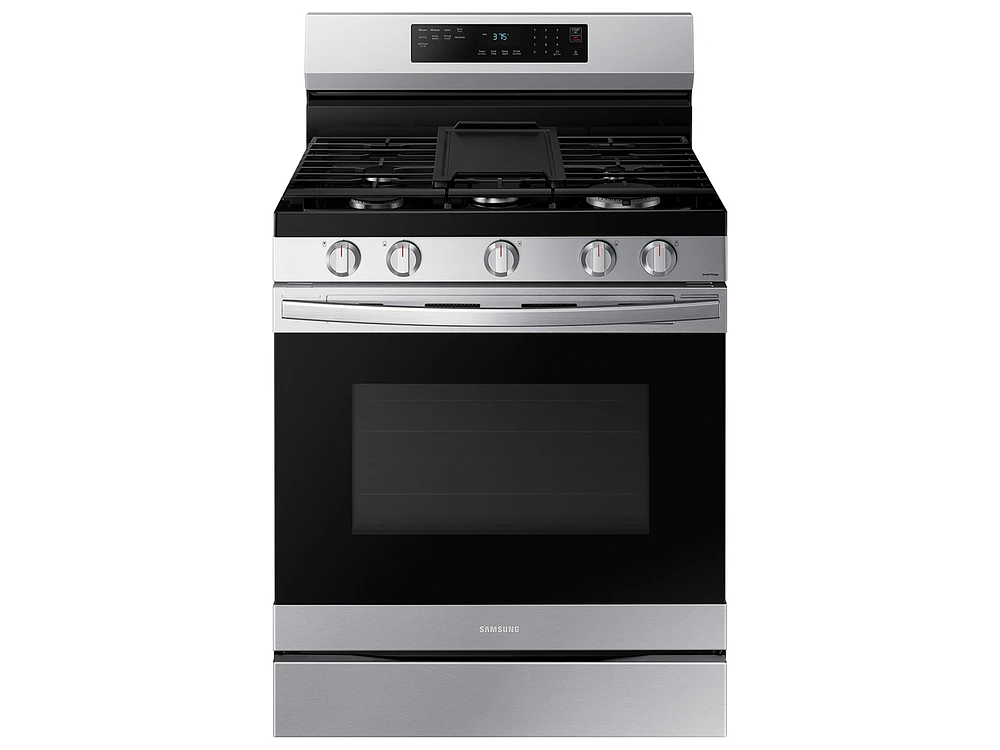 NX60A6511SS/AA | 6.0 cu. ft. Smart Freestanding Gas Range with No-Preheat Air Fry & Convection in Stainless Steel | Samsung Business US