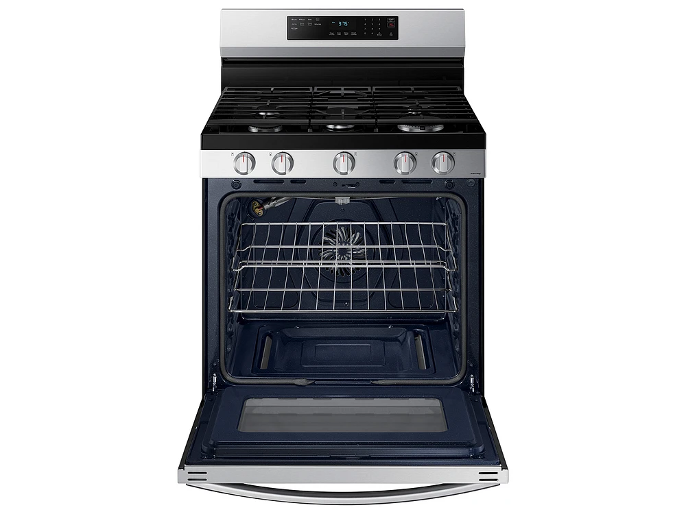 NX60A6511SS/AA | 6.0 cu. ft. Smart Freestanding Gas Range with No-Preheat Air Fry & Convection in Stainless Steel | Samsung Business US