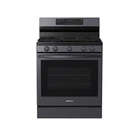 NX60A6711SG/AA | 6.0 cu. ft. Smart Freestanding Gas Range with No-Preheat Air Fry and Convection+ in Black Stainless Steel | Samsung Business US