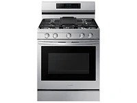 NX60A6711SS/AA | 6.0 cu. ft. Smart Freestanding Gas Range with No-Preheat Air Fry, Convection+ & Stainless Cooktop in Stainless Steel | Samsung Business US