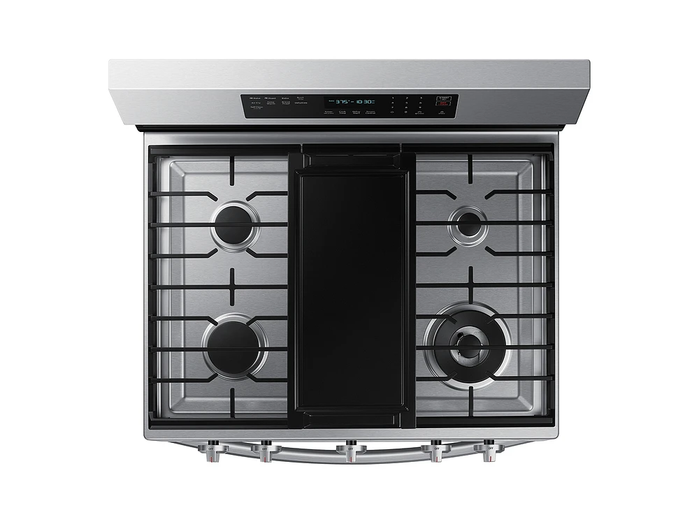 NX60A6711SS/AA | 6.0 cu. ft. Smart Freestanding Gas Range with No-Preheat Air Fry, Convection+ & Stainless Cooktop in Stainless Steel | Samsung Business US