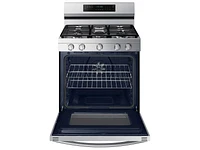 NX60A6711SS/AA | 6.0 cu. ft. Smart Freestanding Gas Range with No-Preheat Air Fry, Convection+ & Stainless Cooktop in Stainless Steel | Samsung Business US