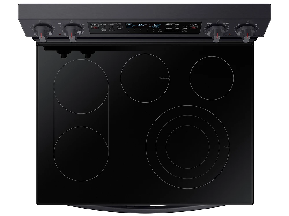 NE63A6751SG/AA | 6.3 cu. ft. Smart Freestanding Electric Range with Flex Duo™, No-Preheat Air Fry & Griddle in Black Stainless Steel | Samsung Business US