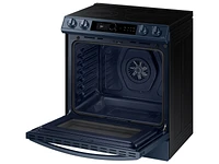 NE63A8711QN/AA | Bespoke Smart Slide-in Electric Range 6.3 cu. ft. with Smart Dial & Air Fry in Navy Steel | Samsung Business US