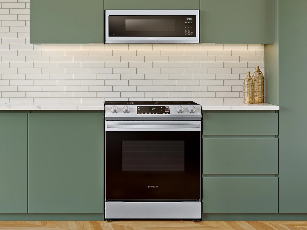 NE63B8211SS/AA | 6.3 cu. ft. Smart Instant Heat Induction Slide-in Range in Stainless Steel | Samsung Business US