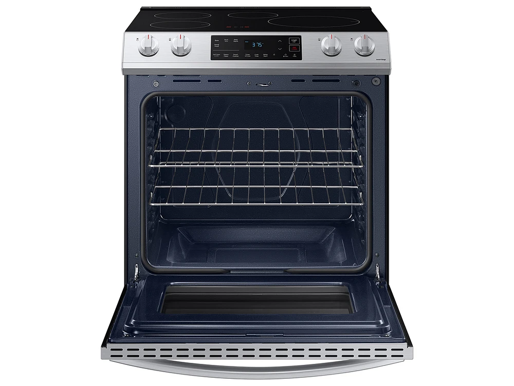 NE63B8211SS/AA | 6.3 cu. ft. Smart Instant Heat Induction Slide-in Range in Stainless Steel | Samsung Business US