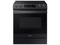 NE63B8611SG/AA | 6.3 cu. ft. Smart Instant Heat Induction Slide-in Range with Air Fry & Convection+ in Black Stainless Steel | Samsung Business US