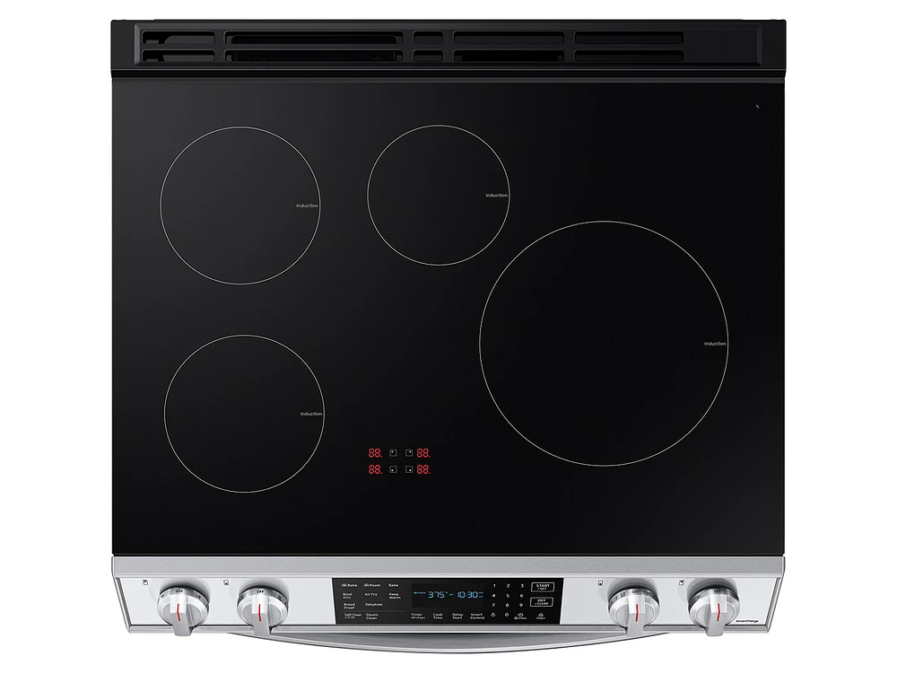 NE63B8611SS/AA | 6.3 cu. ft. Smart Instant Heat Induction Slide-in Range with Air Fry & Convection+ in Stainless Steel | Samsung Business US