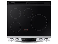 NE63B8611SS/AA | 6.3 cu. ft. Smart Instant Heat Induction Slide-in Range with Air Fry & Convection+ in Stainless Steel | Samsung Business US