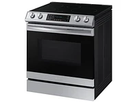 NE63B8611SS/AA | 6.3 cu. ft. Smart Instant Heat Induction Slide-in Range with Air Fry & Convection+ in Stainless Steel | Samsung Business US