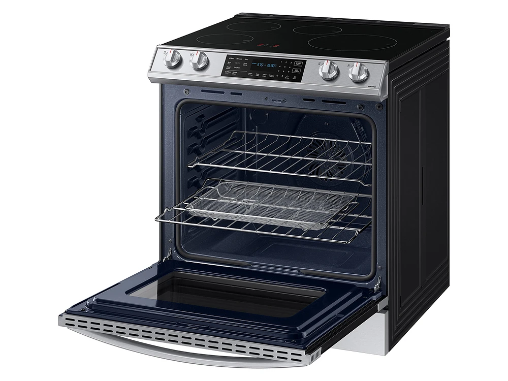 NE63B8611SS/AA | 6.3 cu. ft. Smart Instant Heat Induction Slide-in Range with Air Fry & Convection+ in Stainless Steel | Samsung Business US