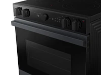 Bespoke Smart Slide-in Electric Range 6.3 cu. ft. in Matte Black Steel with Air Sous Vide & Air Fry | Samsung US