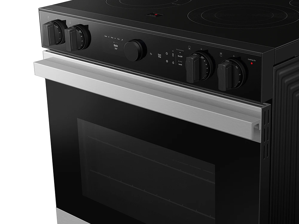 Bespoke Smart Slide-in Electric Range 6.3 cu. ft. in Stainless Steel with Air Sous Vide & Air Fry | Samsung US