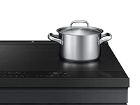 Bespoke Smart Slide-In Induction Range 6.3 cu. ft. in Matte Black Steel with Ambient Edge Lighting™ & Air Sous Vide | Samsung US