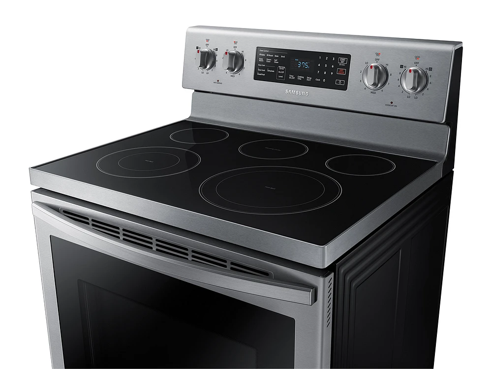 5.9 cu. ft. Freestanding Electric Range with Air Fry and Convection in Stainless Steel Ranges - NE59T7511SS/AA | Samsung US