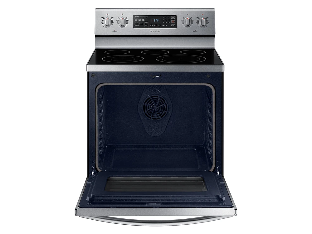 5.9 cu. ft. Freestanding Electric Range with Air Fry and Convection in Stainless Steel Ranges - NE59T7511SS/AA | Samsung US