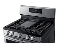 5.8 cu. ft. Freestanding Gas Range with Convection in Stainless Steel Range - NX58H5600SS/AA | Samsung US