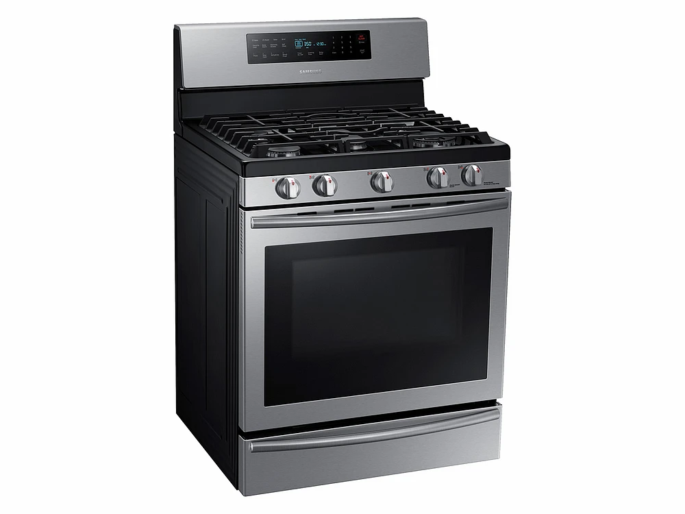 5.8 cu. ft. Gas Range with True Convection in Stainless Steel Range - NX58H5650WS/AA | Samsung US