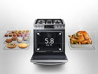 5.8 cu. ft. Slide-In Gas Range with True Convection