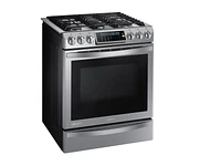 5.8 cu. ft. Slide-in Gas Chef Collection Range with True Convection Ranges - NX58H9950WS/AA | Samsung US