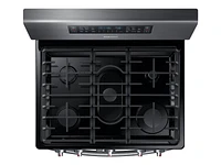 NX58M6850SG/AA | 5.8 cu ft. Smart Freestanding Gas Range with Flex Duo™ & Dual Door in Black Stainless Steel | Samsung Business US