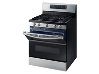 NX58M6850SS/AA | 5.8 cu ft. Smart Freestanding Gas Range with Flex Duo™ & Dual Door in Stainless Steel | Samsung Business US