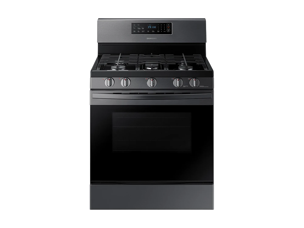 5.8 cu. ft. Freestanding Gas Range with Convection in Black Stainless Steel Range - NX58R4311SG/AA | Samsung US