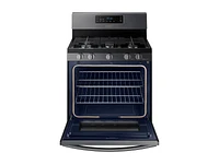 5.8 cu. ft. Freestanding Gas Range with Convection in Black Stainless Steel Range - NX58R4311SG/AA | Samsung US