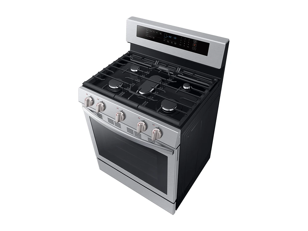 5.8 cu. ft. Freestanding Gas Range with True Convection in Stainless Steel Range - NX58R6631SS/AA | Samsung US