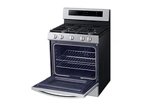 5.8 cu. ft. Freestanding Gas Range with True Convection in Stainless Steel Range - NX58R6631SS/AA | Samsung US