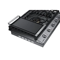 NA30N7755TS/AA | 30" Smart Gas Cooktop with 22K BTU Dual Power Burner in Stainless Steel | Samsung Business US