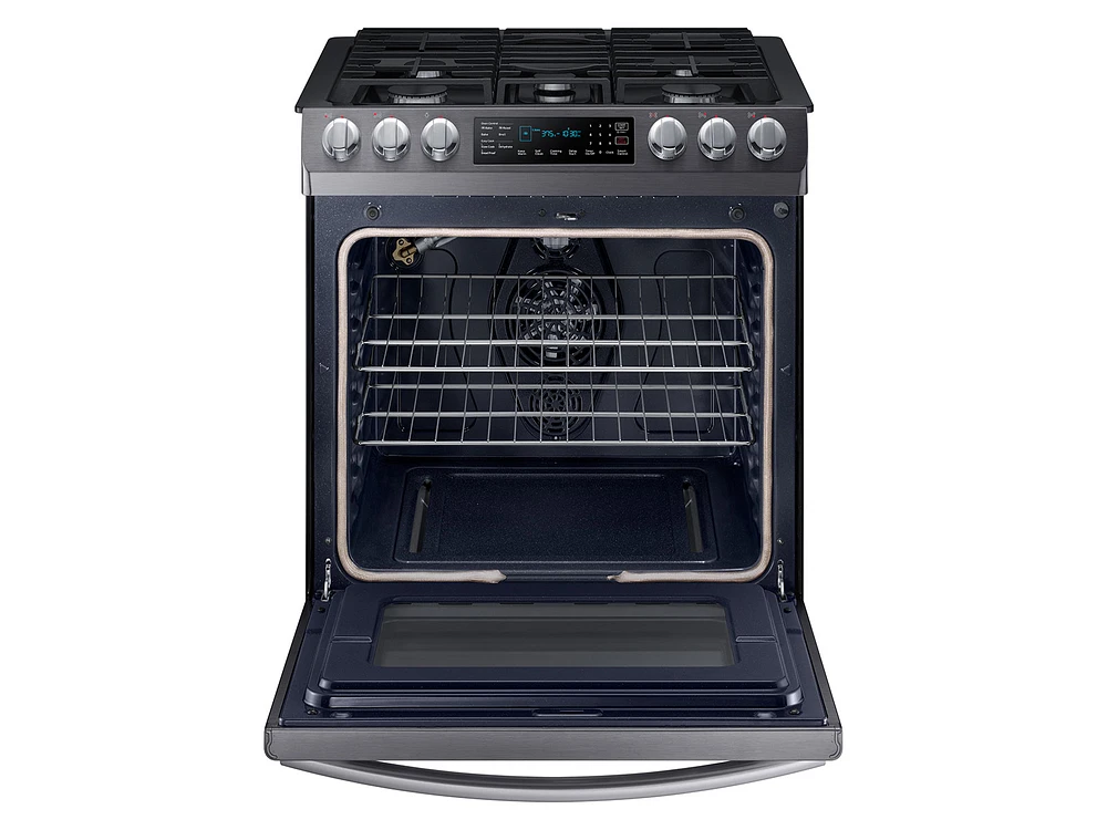 5.8 cu. ft. Slide-in Gas Range with Fan Convection Ranges - NX58N9420SG/AA | Samsung US