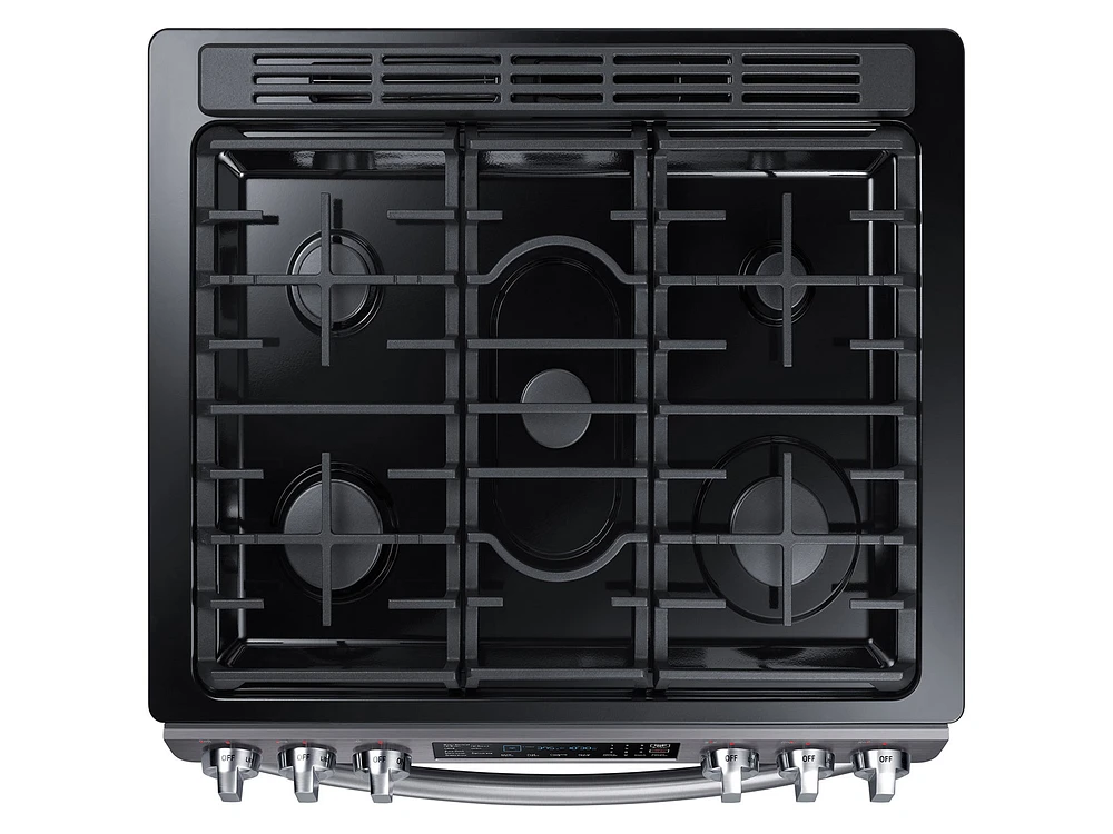 5.8 cu. ft. Slide-in Gas Range with Fan Convection Ranges - NX58N9420SG/AA | Samsung US