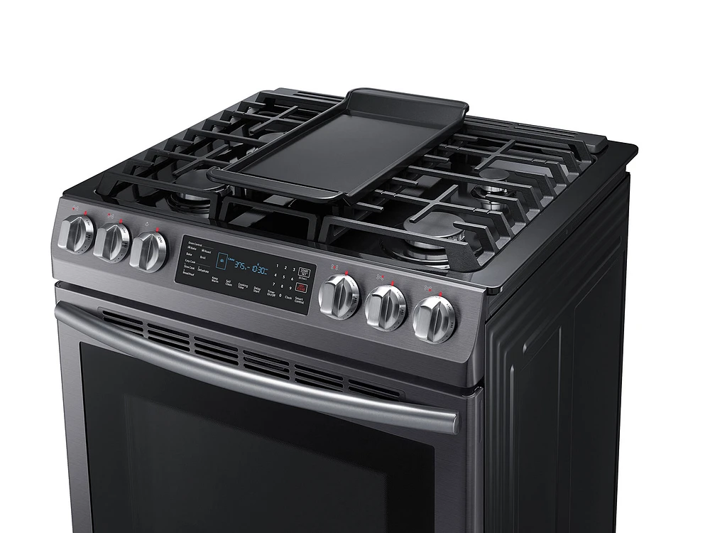 5.8 cu. ft. Slide-in Gas Range with Fan Convection Ranges - NX58N9420SG/AA | Samsung US