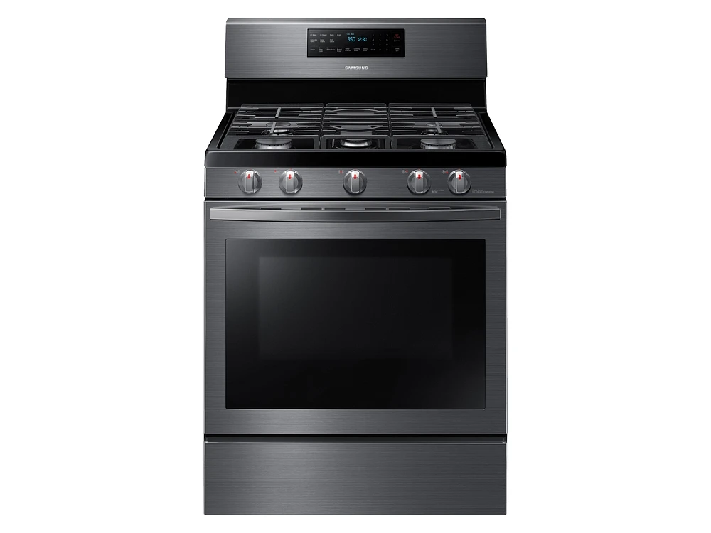 NX58R5601SG/AA | 5.8 cu. ft. Freestanding Gas Range with Convection in Black Stainless Steel | Samsung Business US