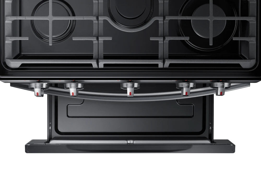 NX58R5601SG/AA | 5.8 cu. ft. Freestanding Gas Range with Convection in Black Stainless Steel | Samsung Business US