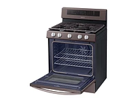 5.8 cu. ft. True Convection Freestanding Gas Range with Illuminated Knobs in Tuscan Stainless Steel