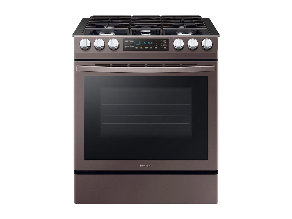 5.8 cu. ft. Slide-in Gas Range with Convection in Tuscan Stainless Steel Range - NX58R9421ST/AA | Samsung US