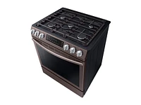 5.8 cu. ft. Slide-in Gas Range with Convection in Tuscan Stainless Steel Range - NX58R9421ST/AA | Samsung US